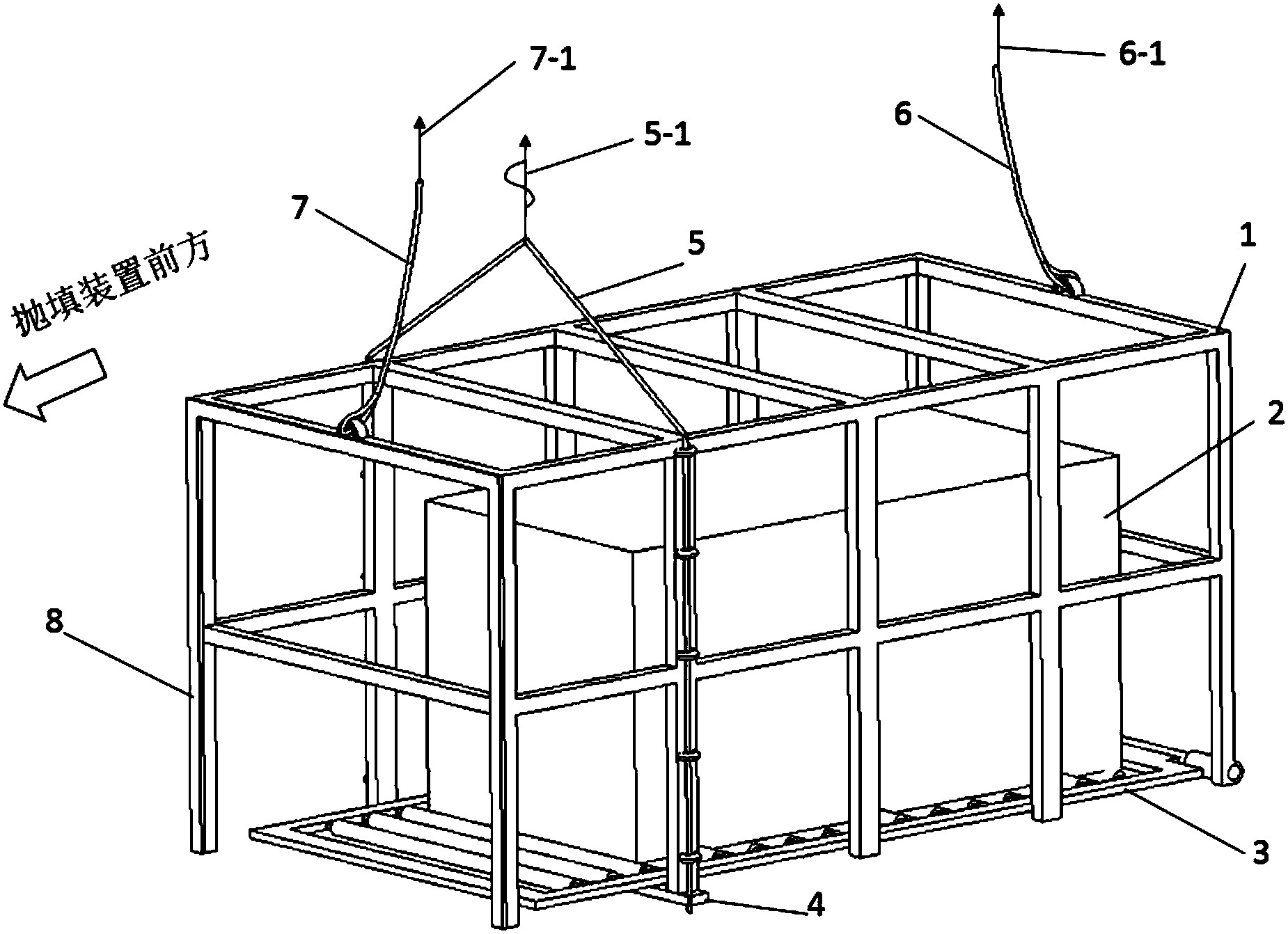 护面石笼网兜无磕碰抛填施工方法